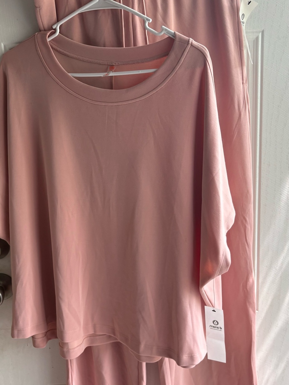 Mona B Dusty Pink Relaxed Crewneck